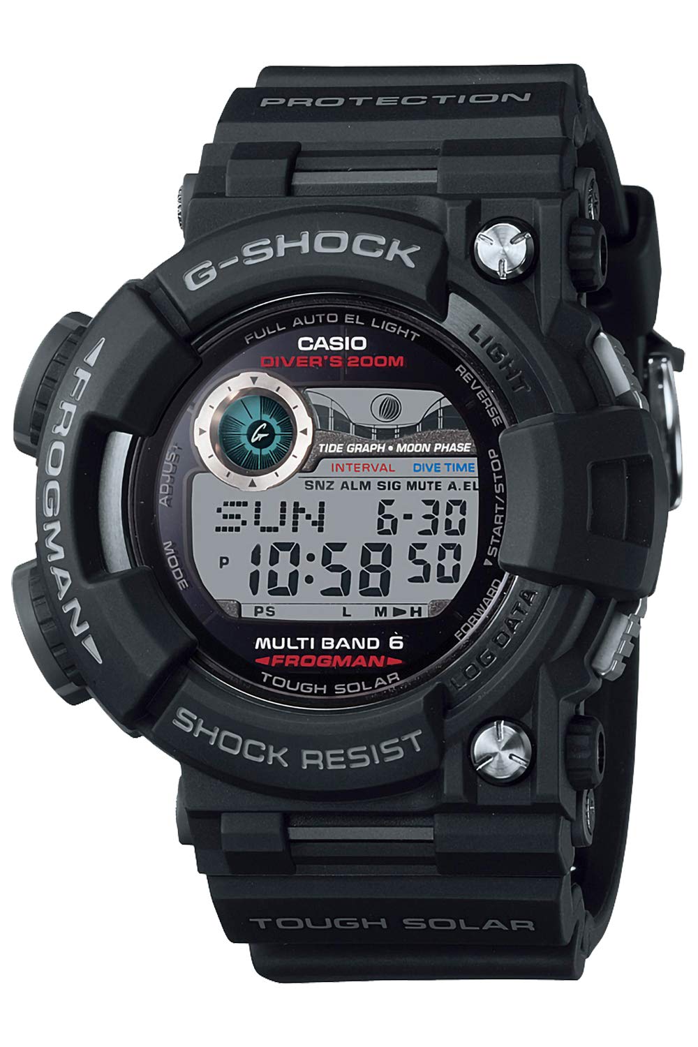 [Casio] G-Shock Watch [Domestic Genuine Product] Diver's Watch FROGMAN Radio Solar GWF-1000-1JF Men's Black