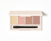 [Fujiko] Fujiko Addition Palette Eye Shadow Eye Palette Eyebrow Brow Glitter Matte High & Low Palette Brush Set Makeup (02 Deeply Carved Mauve)
