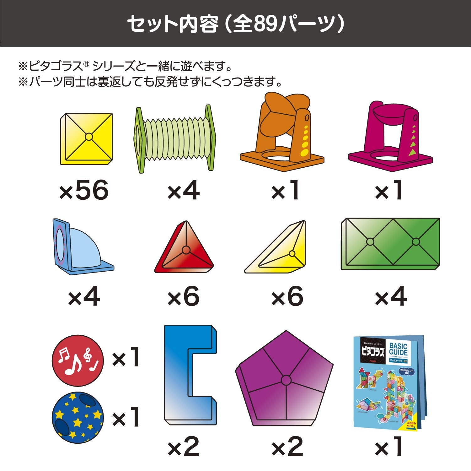 People Pythagoras BASIC Educational! Ball Coaster DX [1 and a half years old and up] Can be played, Created, Grows inspiration PGS-132