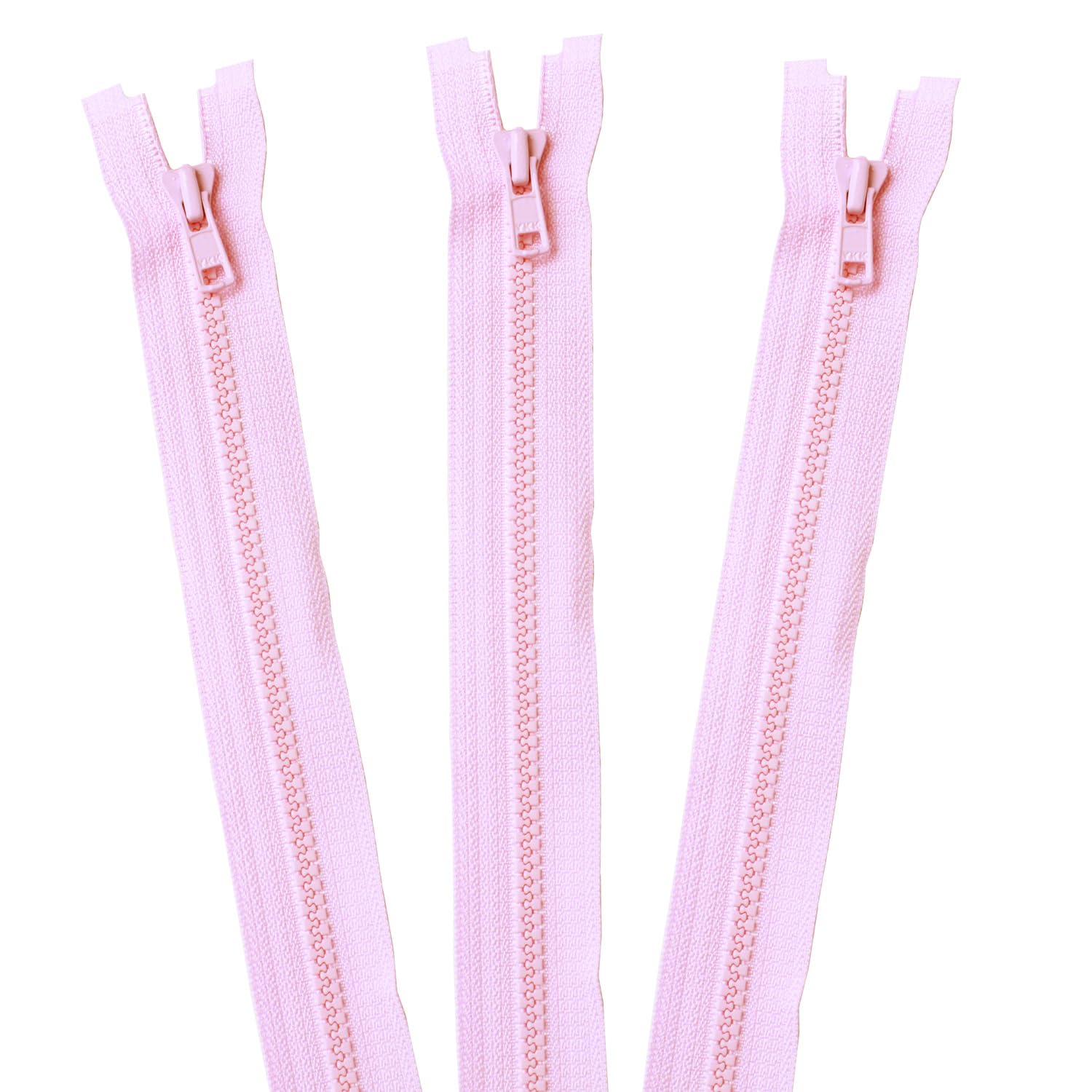 Nippon Chuko Bislon open zipper 50cm 3 pieces of the same color col.513 Pink 3VS50-513