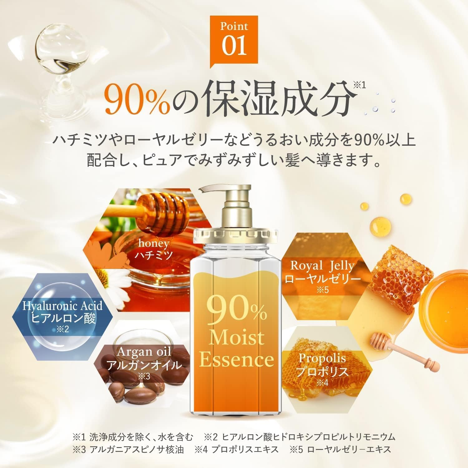 &honey (アンドハニー) ディープ モイスト シャンプー 1.0 440ml