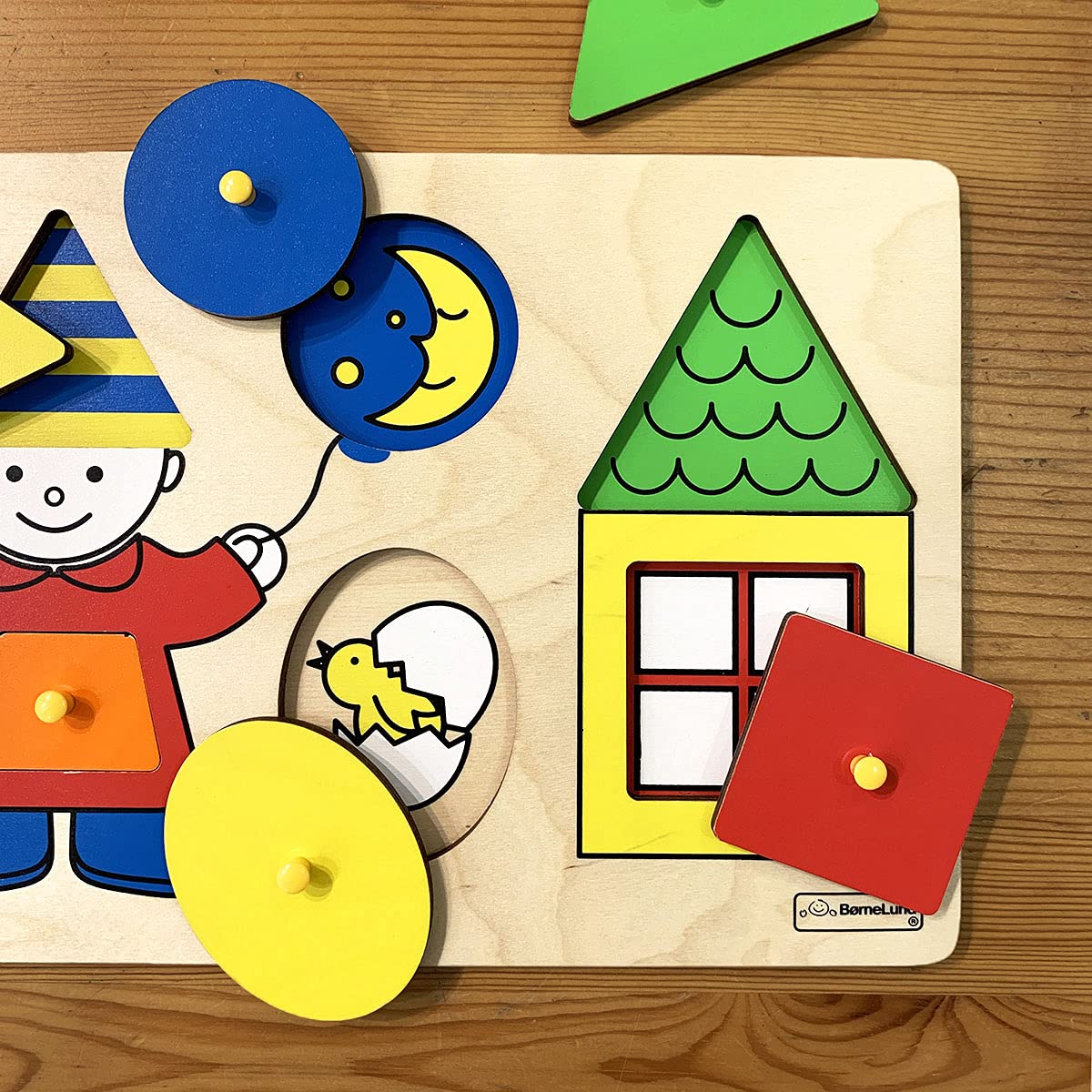 BorneLund Original First Shape Puzzle [6 pieces] Around 2 years old HY711890