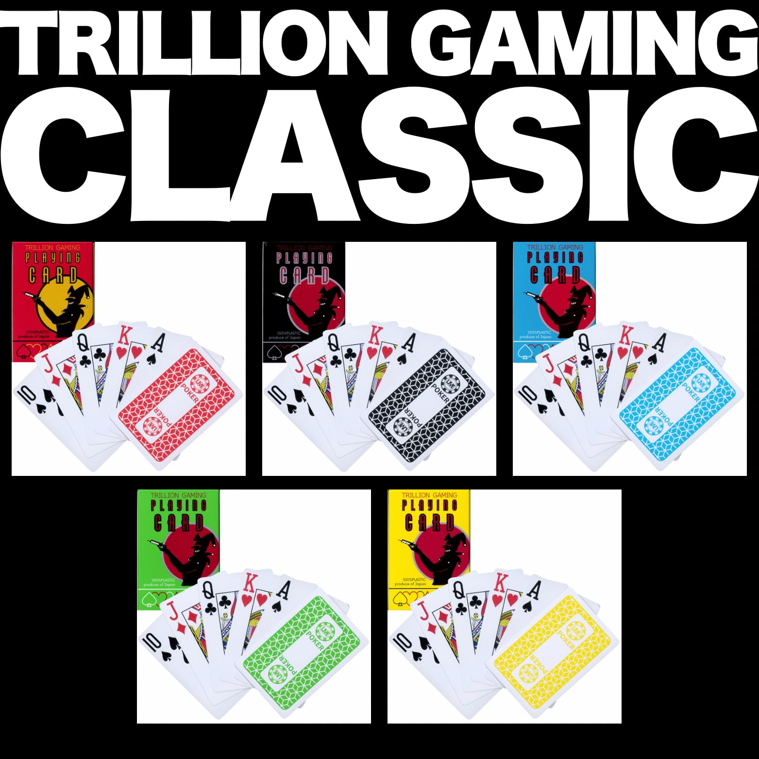 「카지노 도입수 전국 NO.1」TRILLION GAMING Playing Card 트럼프 포커의 핸드수 업 특수 효과 다수 탑재 점보 인덱스 브릿지 사이즈(선셋)