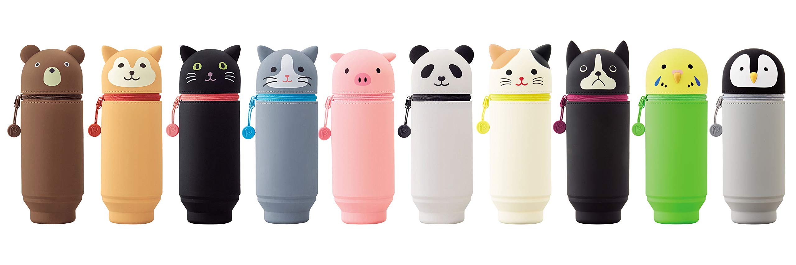 Hộp đựng bút Lihito Lab BIG Puni Lab Hachiwareneko A7714-4