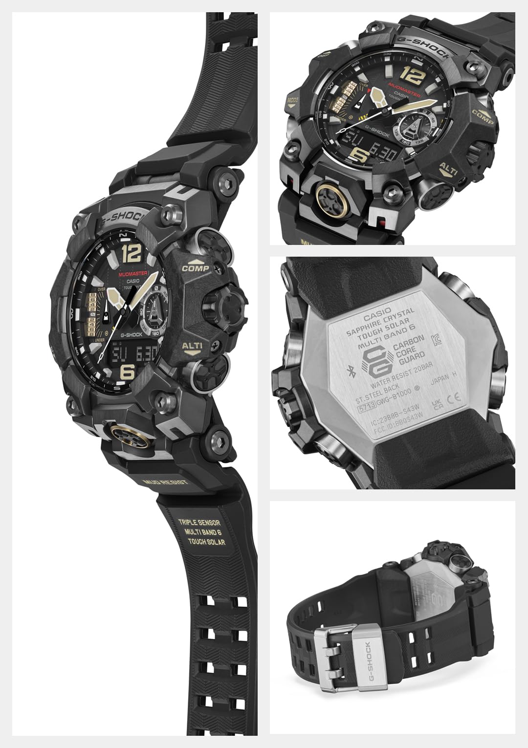 [Casio] G-Shock Watch [Domestic Genuine Product] GWG-B1000-1AJF Men's Black