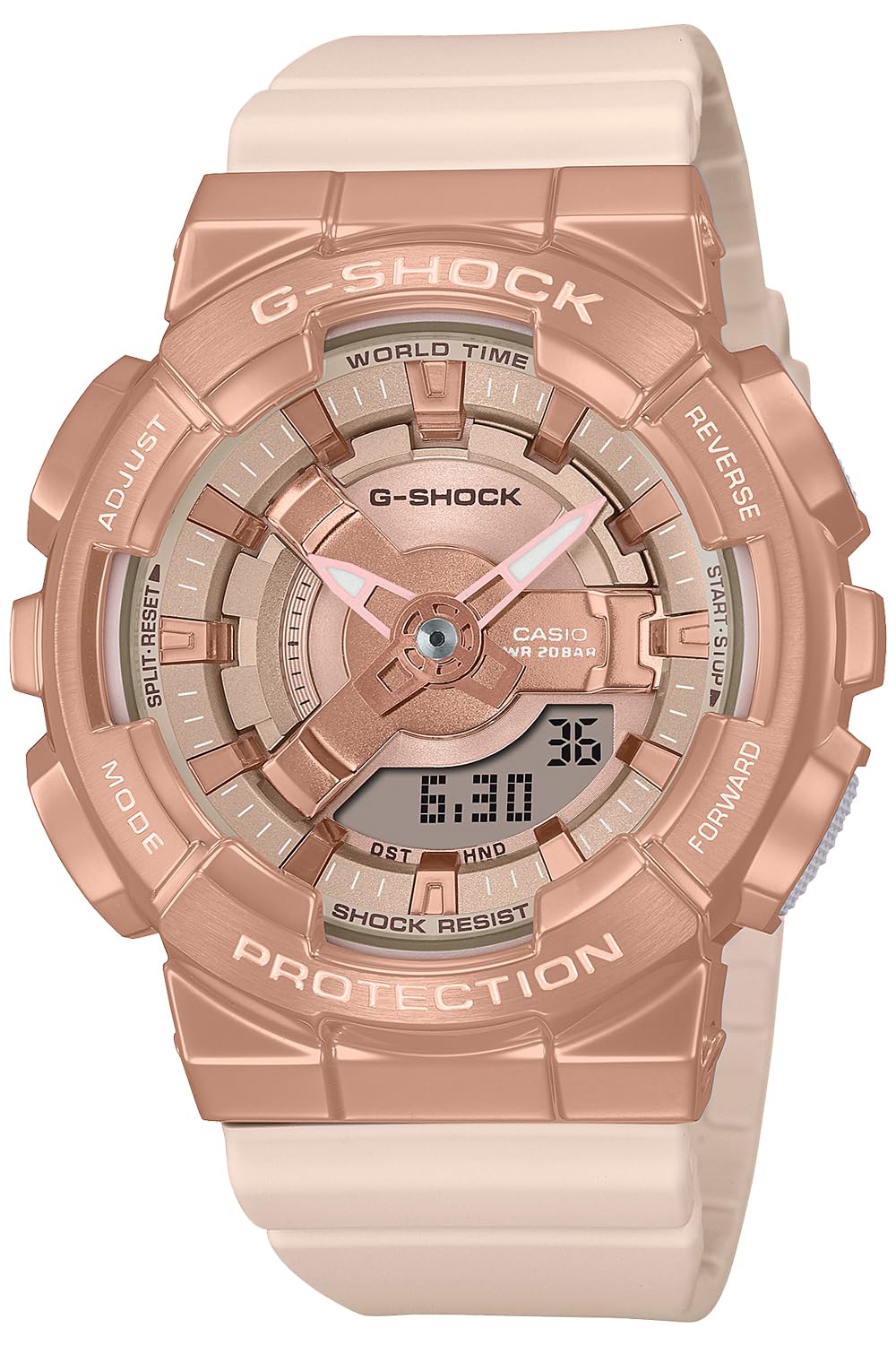 [Casio] G-Shock Watch [Domestic Genuine Product] Mid Size Model Metal Covered GM-S110PG-4AJF Women's Pink Beige