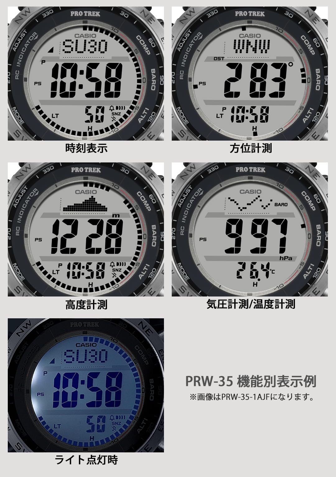 [Casio] Protrek Watch [Domestic Genuine] Climber Line Radio Solar Biomass Plastic PRW-35Y-1BJF Men's All Black