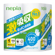 Napier super absorbent kitchen towel 2 layers 100 cuts x 4 rolls
