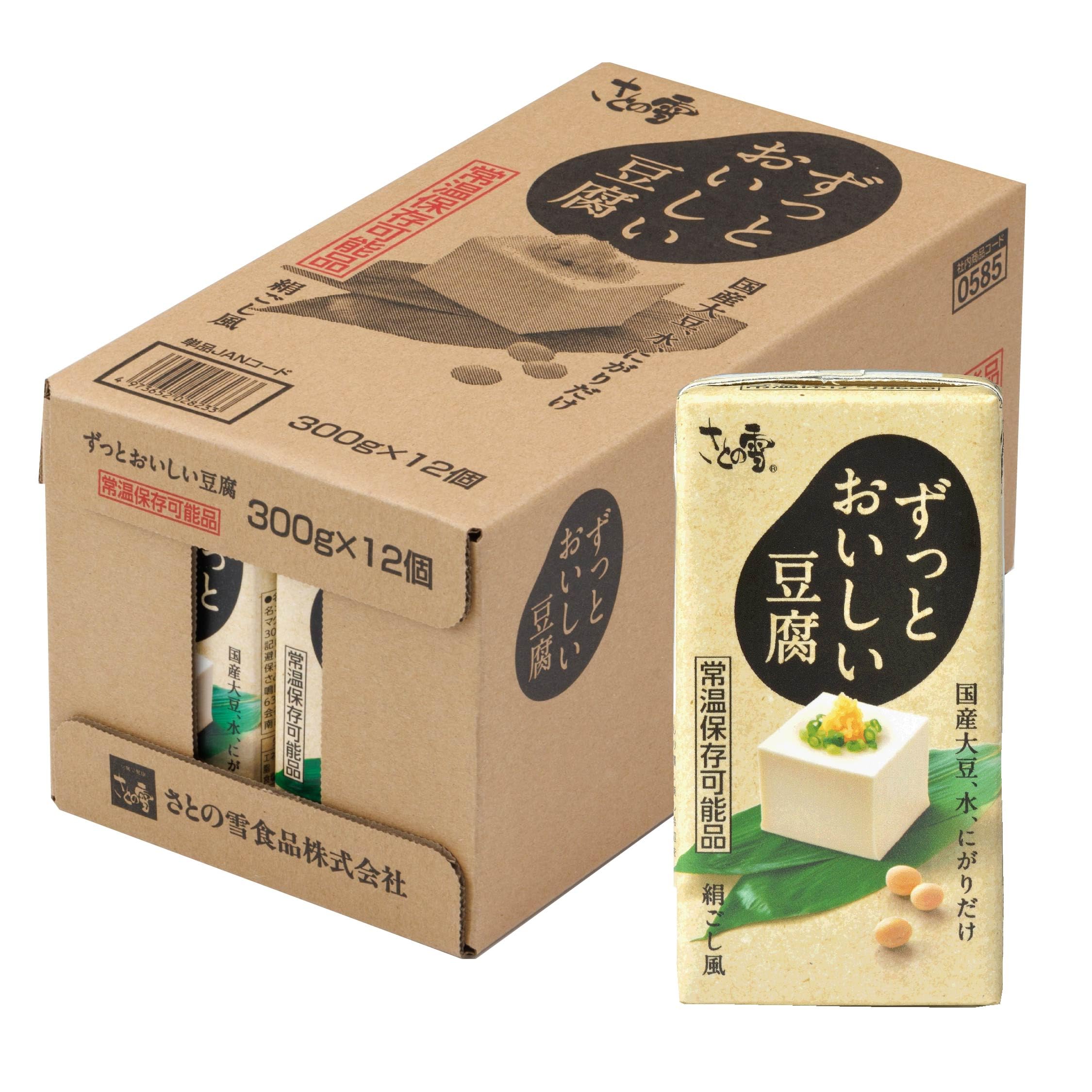 사과의 눈 식품 계속 맛있는 두부 300g×12개 〔국산 대두 상온 장기 보존 비축 캠프 보존료 미사용〕
