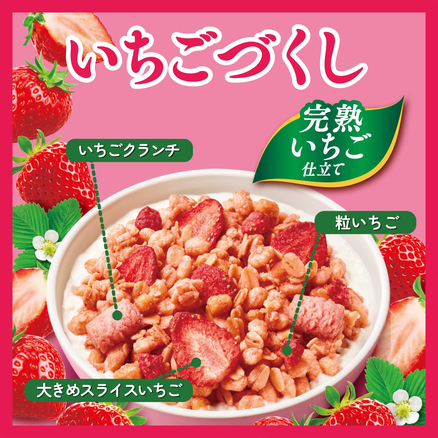 Nissin Cisco Gorogura Strawberry Pack 320g