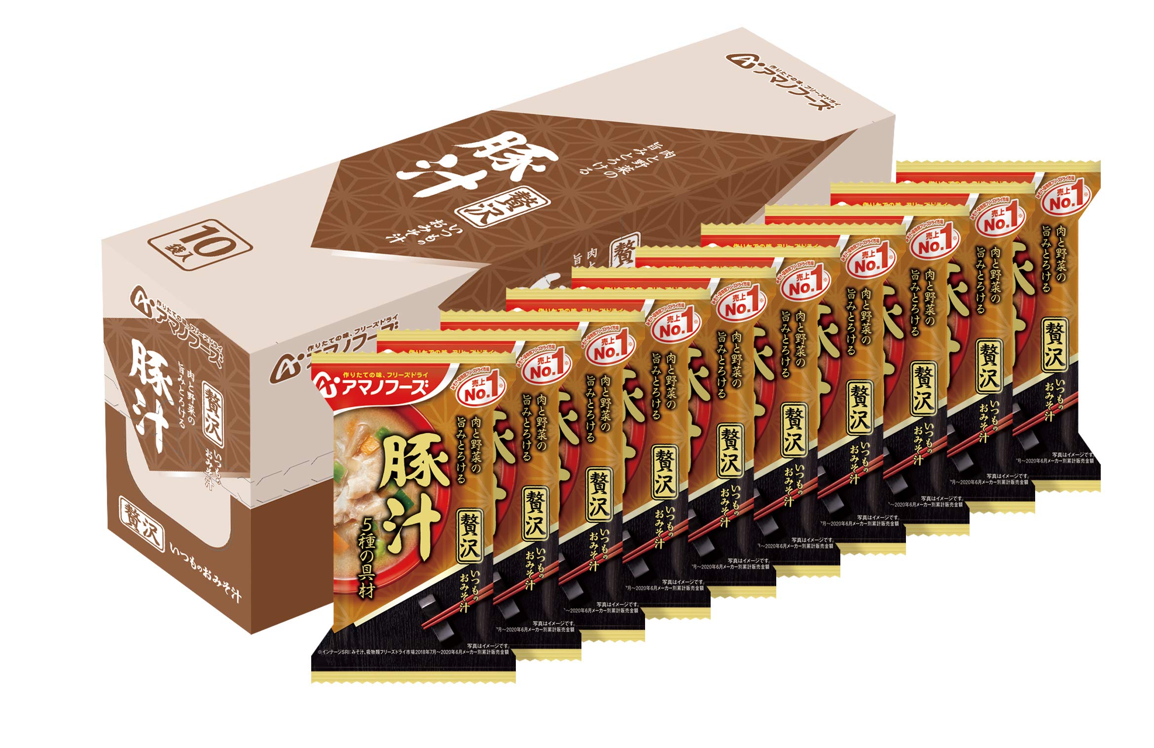 Amano Foods Usual Miso Soup Luxury Pork Soup 125g (12.5g x 10 servings)