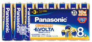 Panasonic Evolta AA alkaline batteries 8 pack LR6EJ/8SW