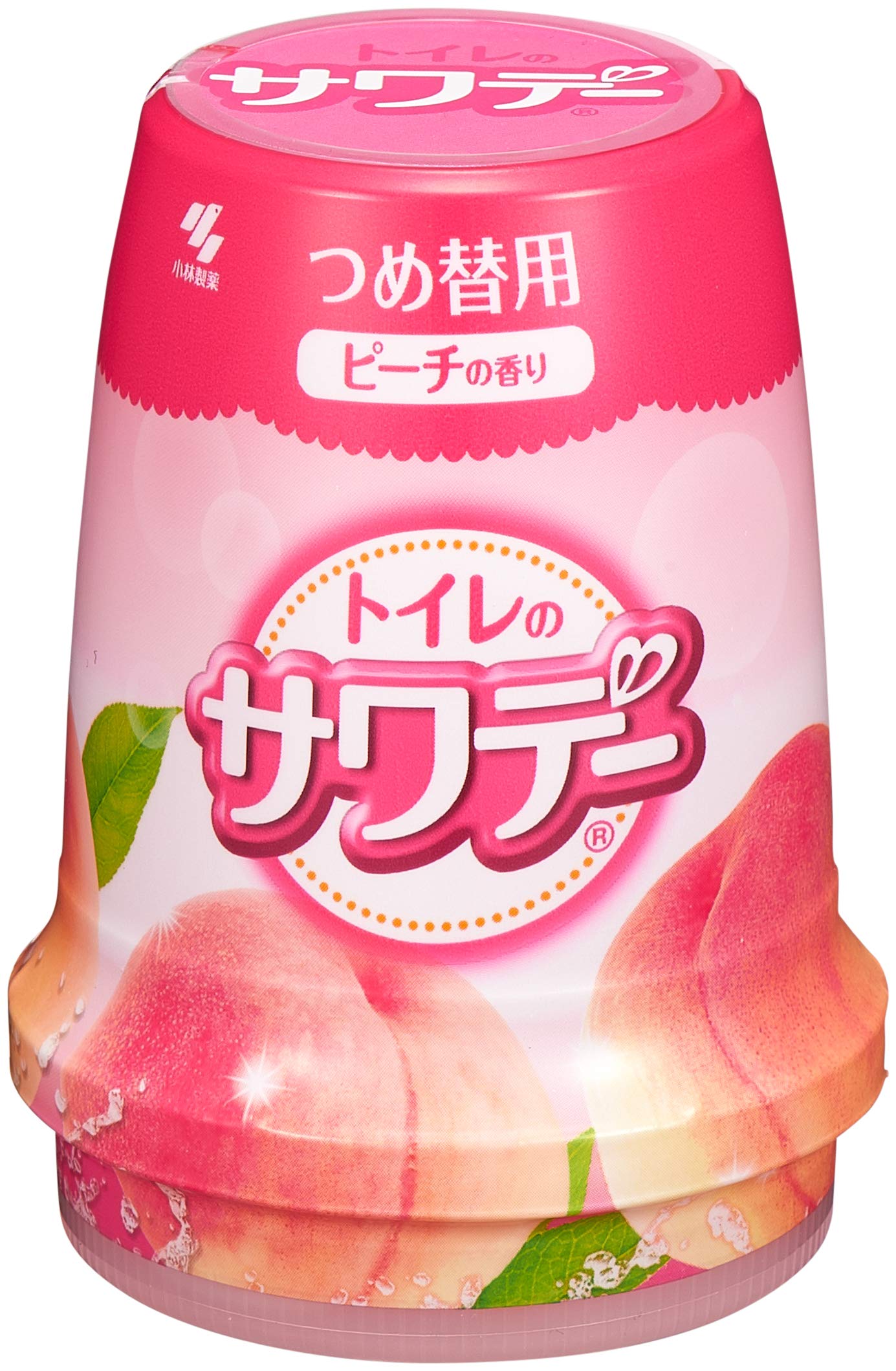 Sawaday Mood-filled peach scent deodorant air freshener for toilet refill 140g