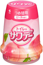 Sawaday Mood-filled peach scent deodorant air freshener for toilet refill 140g