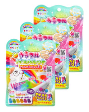 Manaburo Color Changing Bath Salts Colorful Bath Palette Rainbow Mix Set of 3 Bath Tablet Bath Toys Children