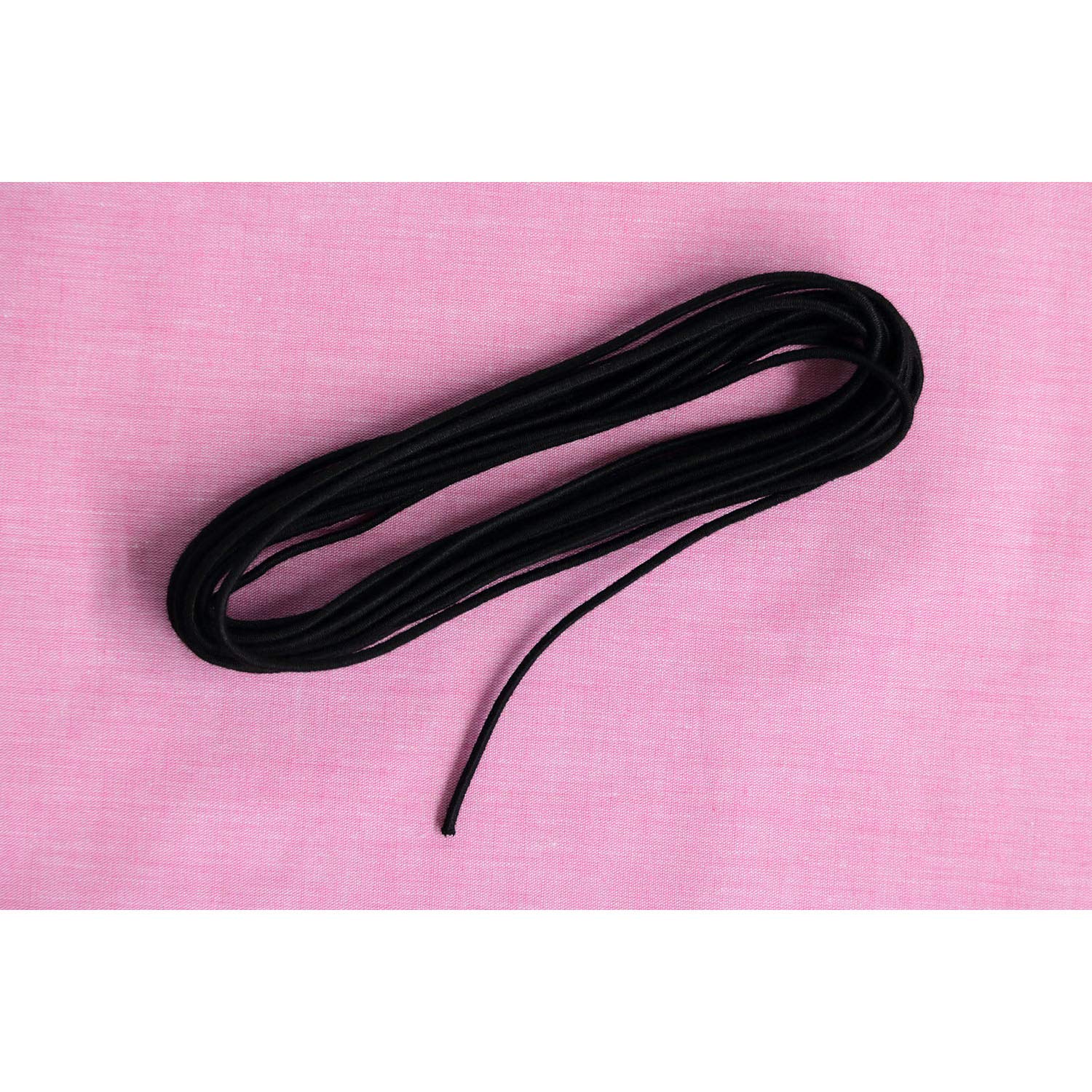 Clover Clover Round Rubber 3 Round Thickness Approx. 2mm 3.5m Roll Black 26-022