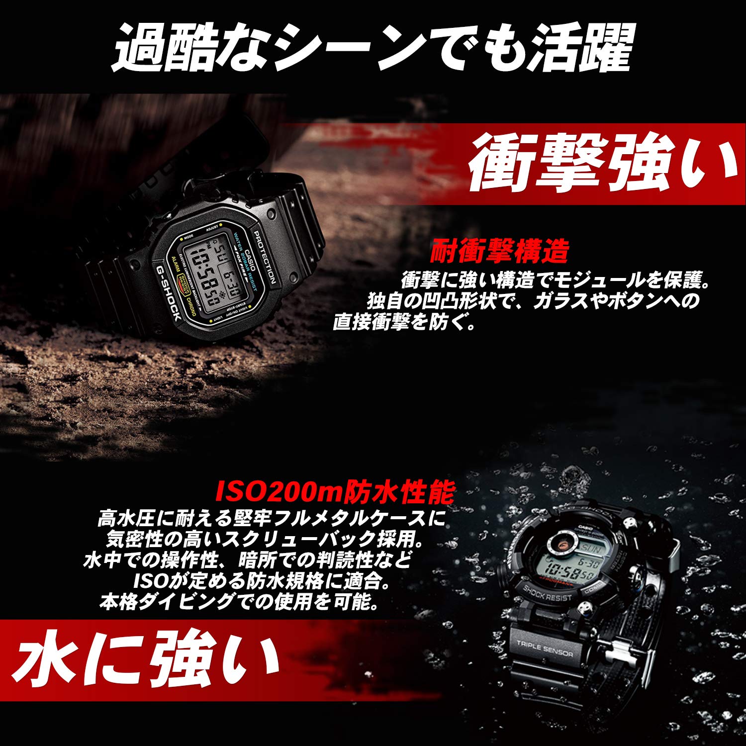 [Casio] G-Shock Watch [Domestic Genuine Product] Diver's Watch FROGMAN Radio Solar GWF-1000-1JF Men's Black