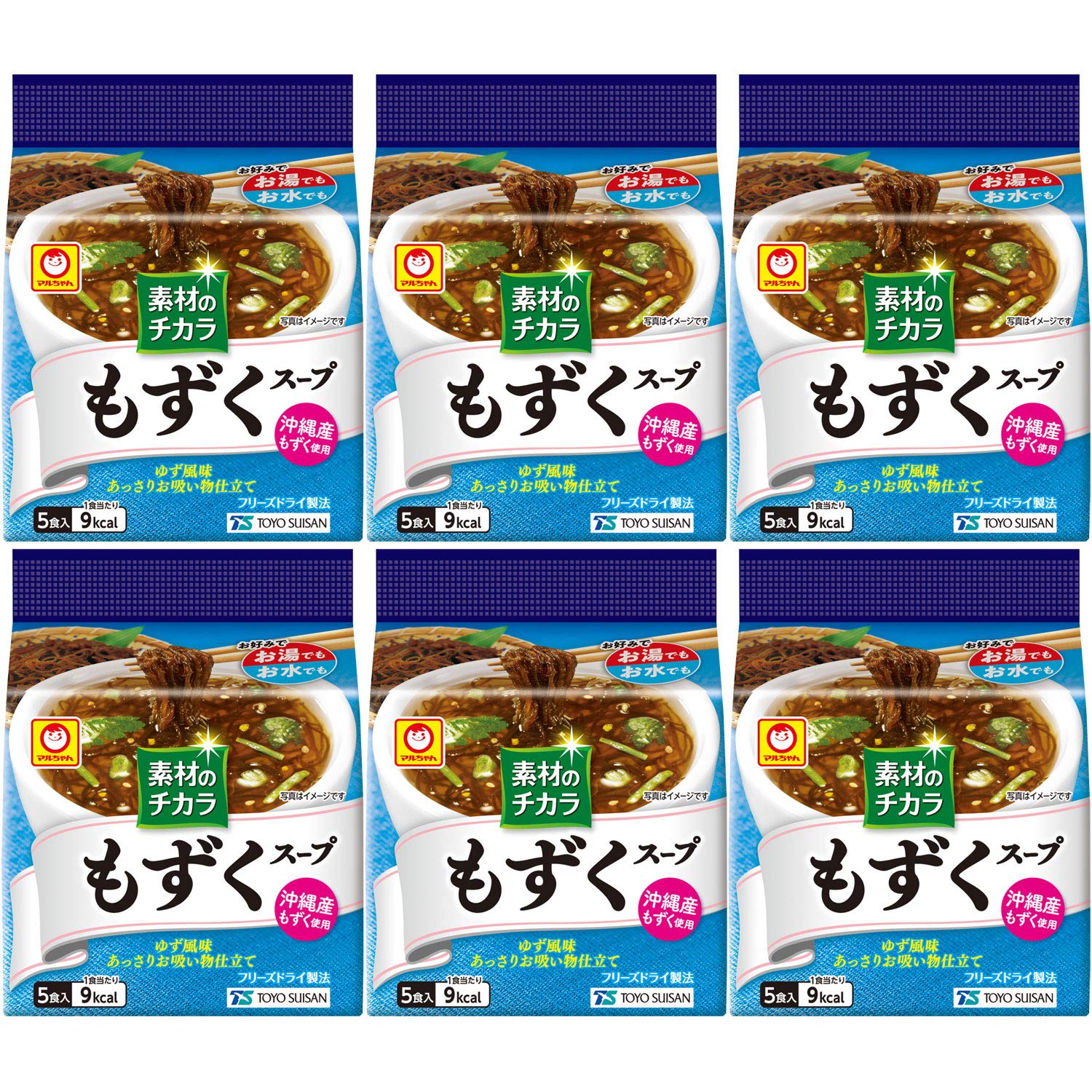 Maruchan Súp Mozuku Okinawa 5P x 6 Túi