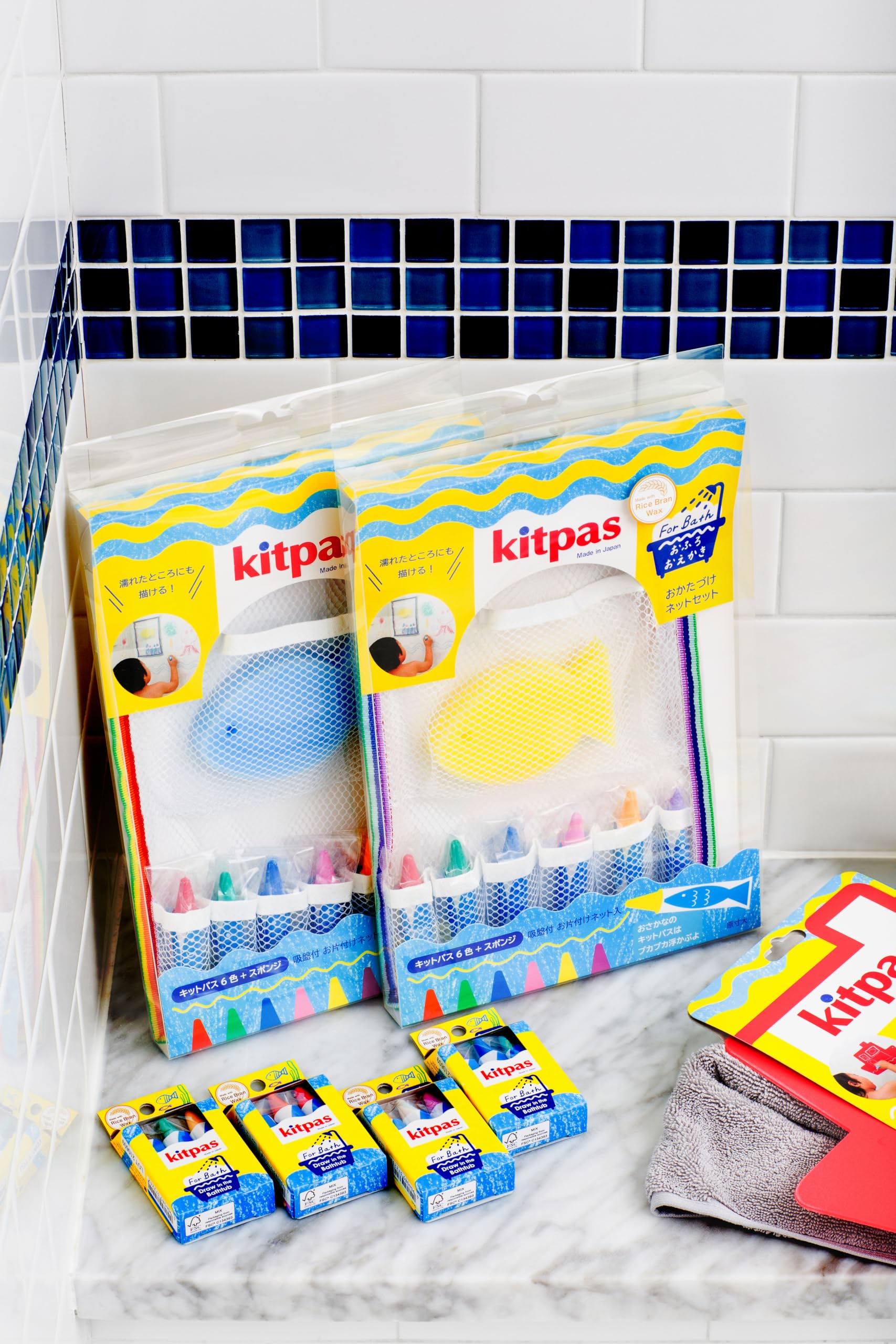 Kitpas 일본 이화학 키트 패스 포버스 향수 넷 세트 블루 스폰지 · FBNS-BU