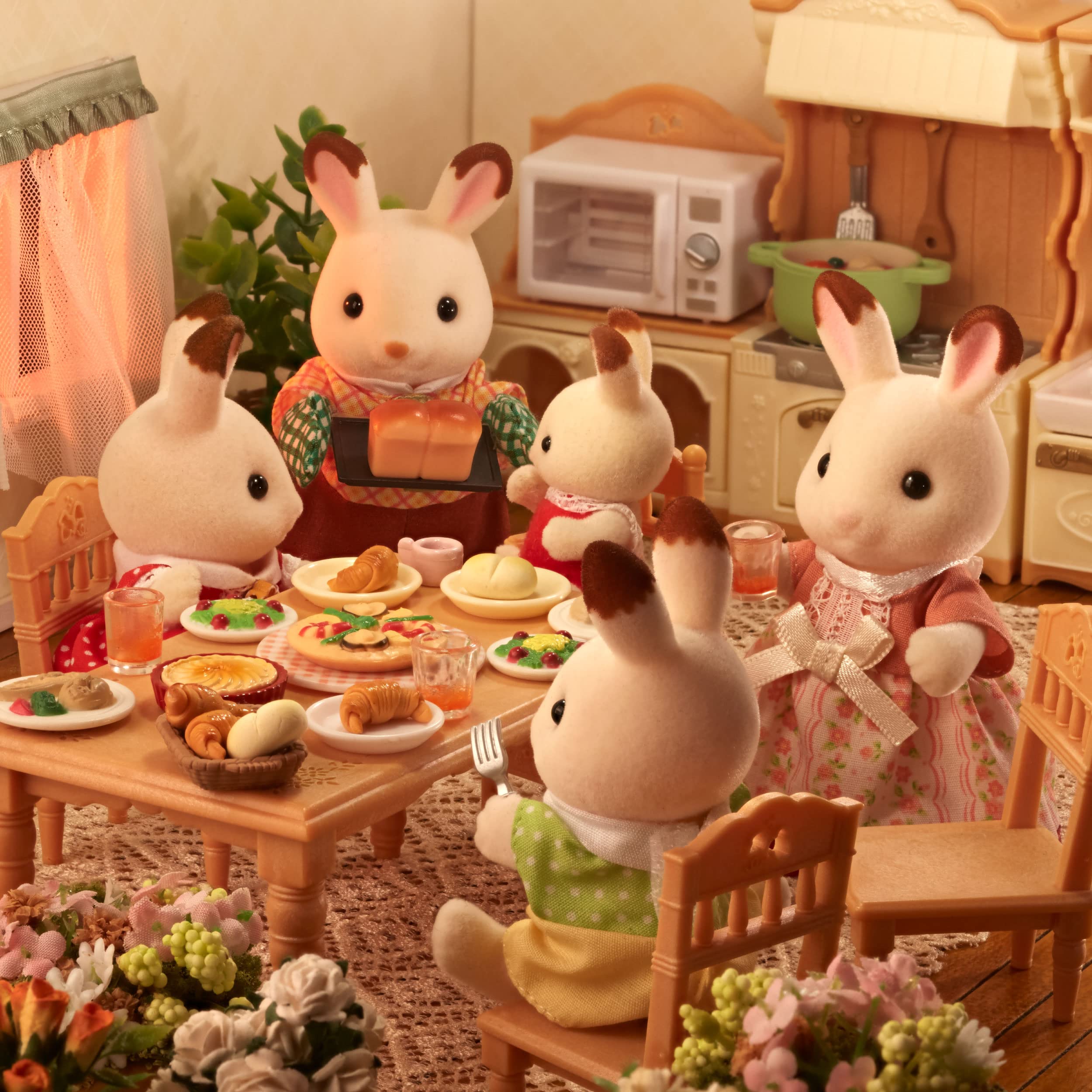 실바니아 패밀리 인형 【쇼콜라 토끼 패밀리】 FS-46 ST 마크 인증 3세 이상 장난감 인형 집 Sylvanian Families 에포크사 EPOCH