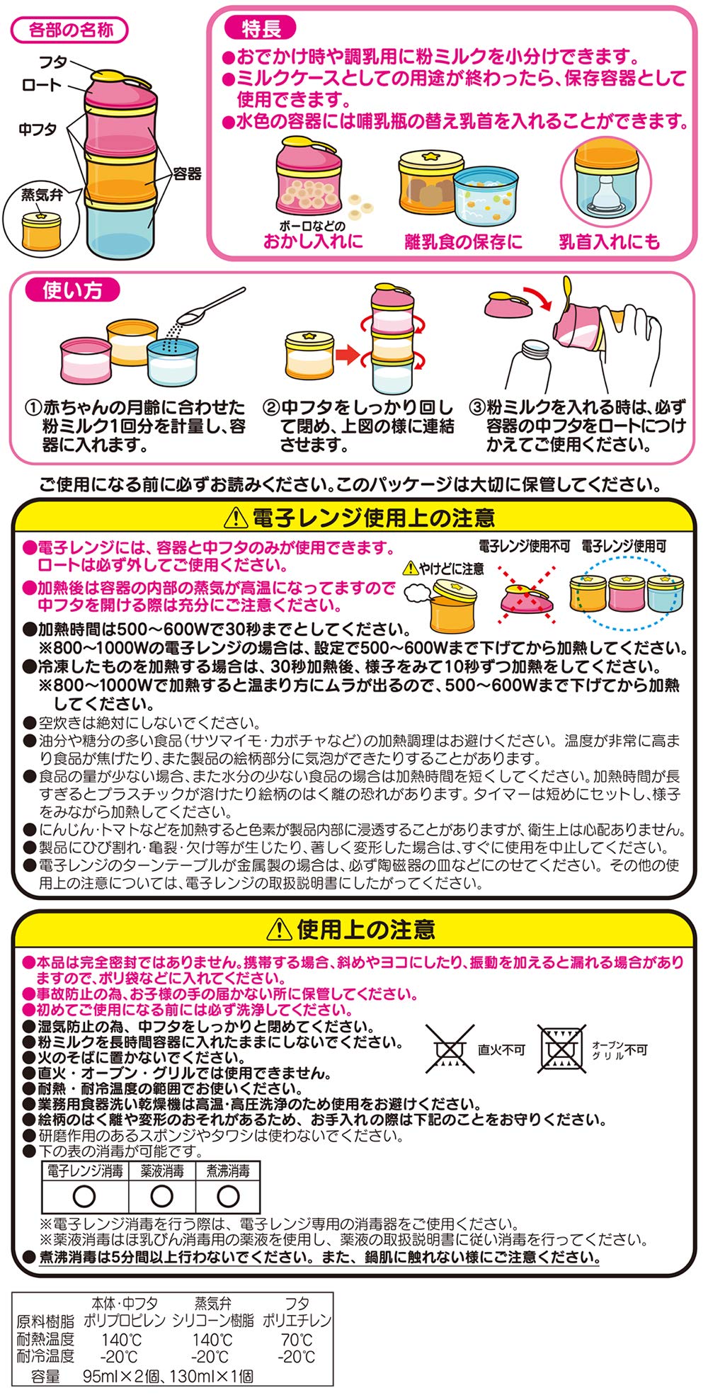 Rec Anpanman 2WAY Milk Case (Can also be used to store baby food)