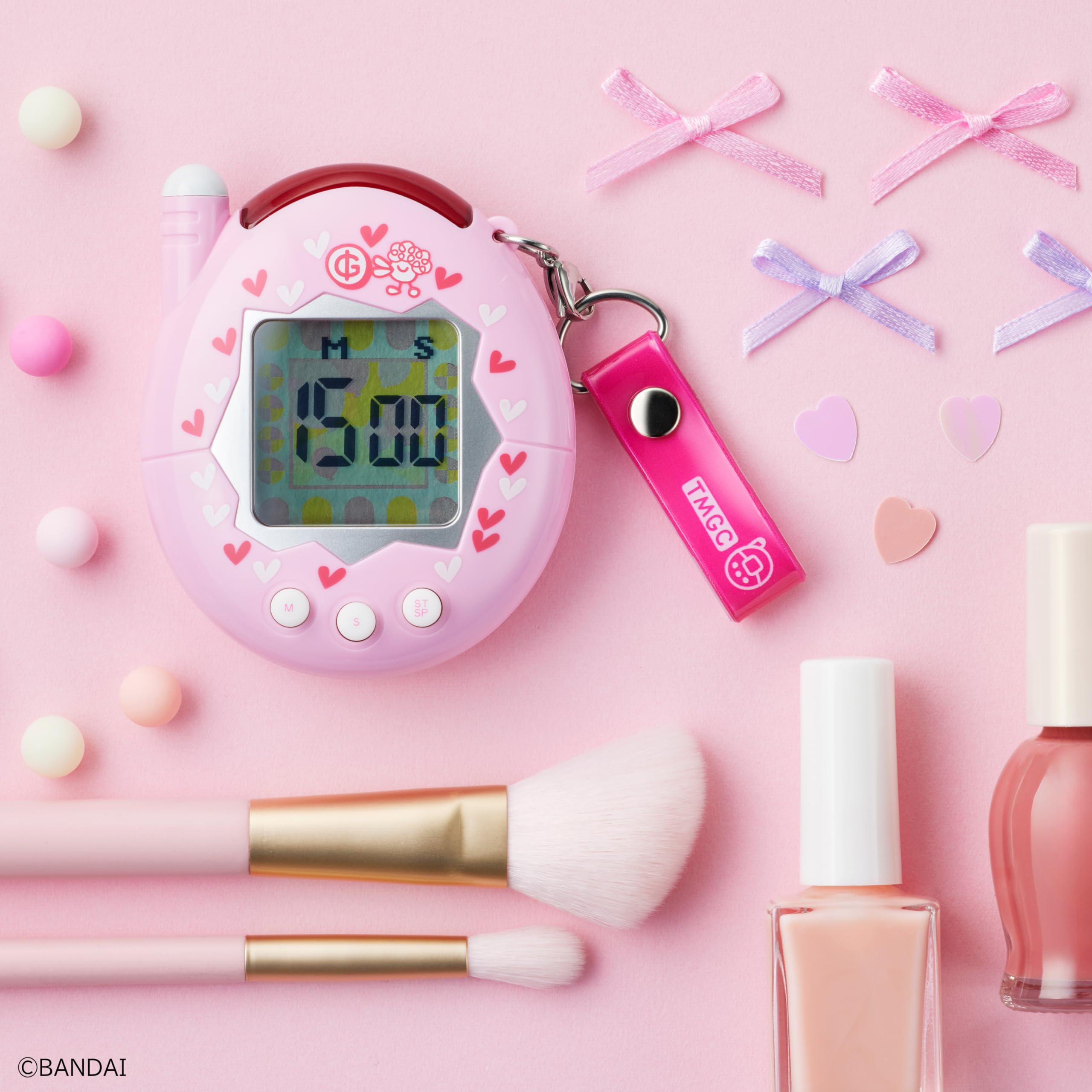 Ccp Tamagotchi Kitchen Timer Ketama Pink ``Congratulations! Keitai Kai2! Tamagotchi Plus'' Freestanding Stand with Magnet Cute Study Learning Cooking Charanix KH-CT82-TPP