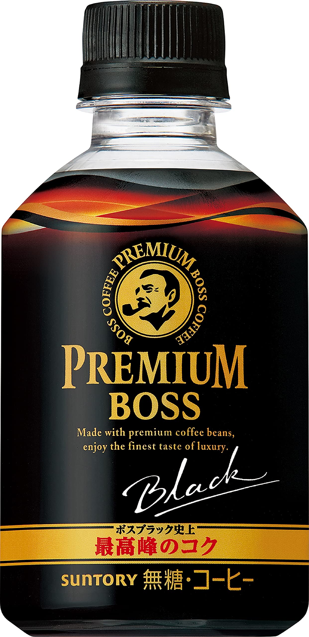 Cà phê đen Suntory Premium Boss Chai PET nóng và lạnh 285ml x 24 chai