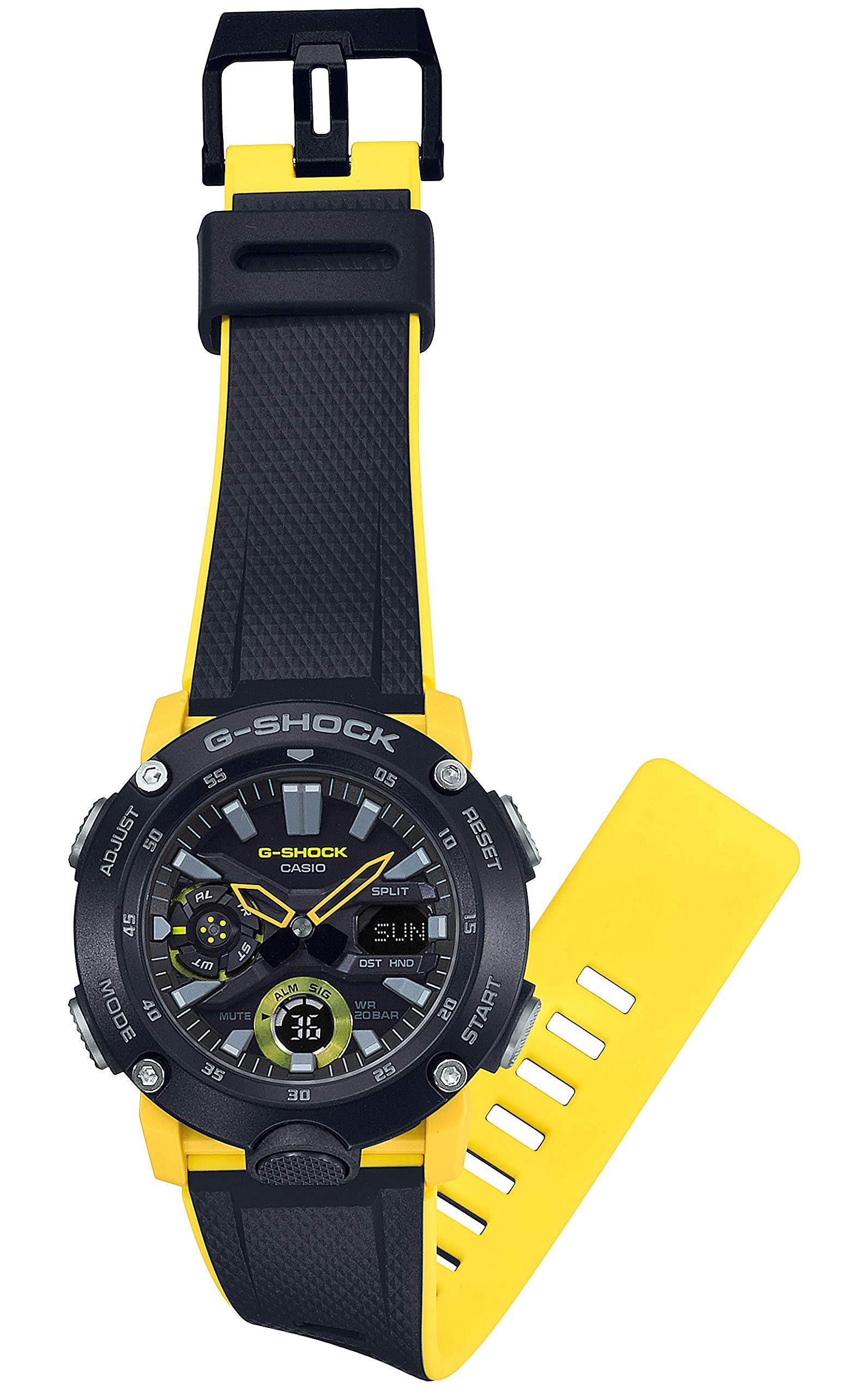 [Casio] G-Shock Watch [Domestic Genuine Product] Carbon Core Guard Structure GA-2000-1A9JF Men's Yellow