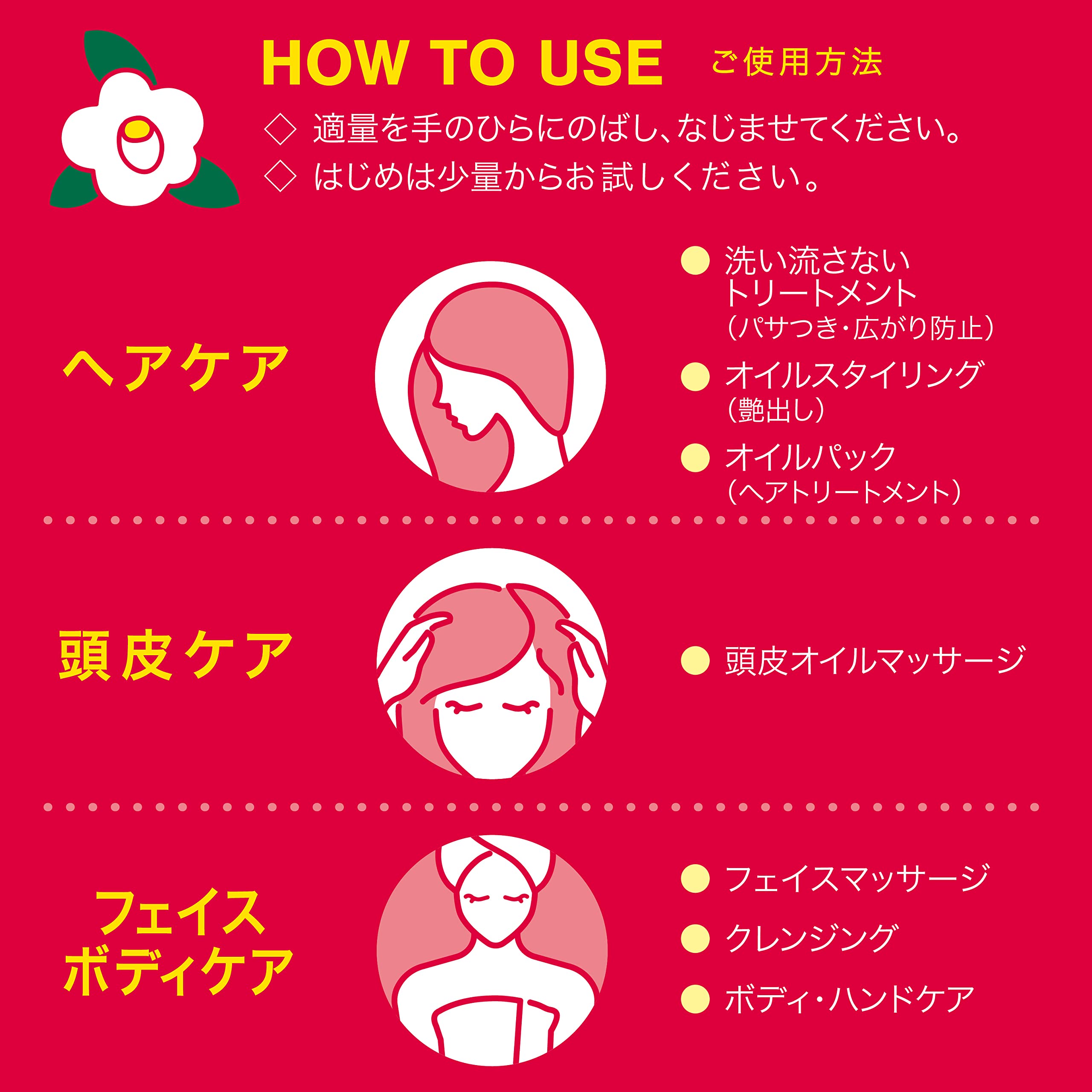 Honjima Tsubaki Pure Camellia Oil Red Box Size 118ml