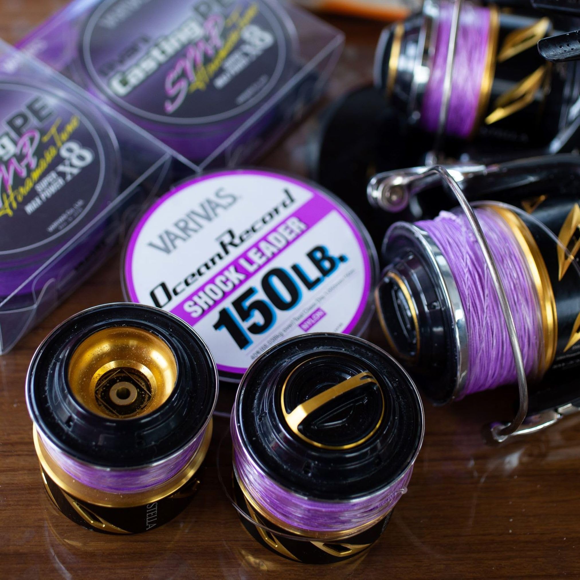 Maurice VARIVAS Leader Ocean Record Shock Leader Nylon 50m No. 20 80lb Misty Purple
