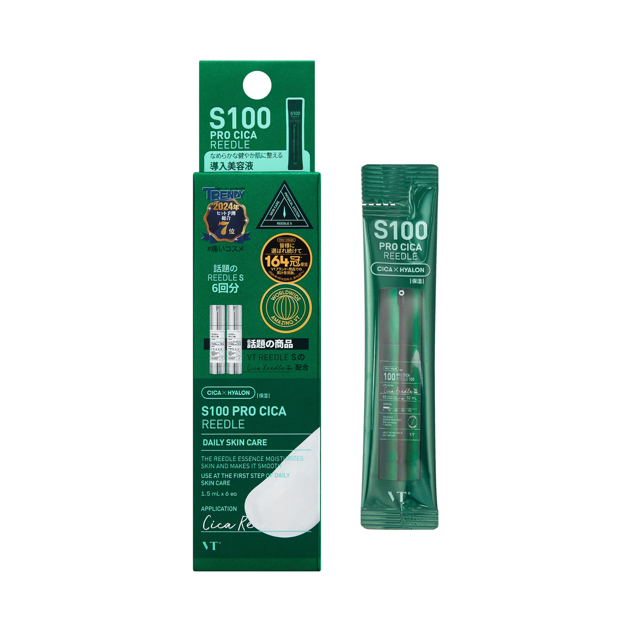 VTCOSMETICS Riedl Shot Pore Firming Skin Care Serum Introduction Liquid (Procica Riedl S100 Stick Pouch)