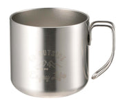 CAPTAIN STAG Mug Cup Double Stainless Steel Vacuum Insulated Heat/Cold 350ml Silver Monte UE-3428