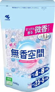Unscented space stand-alone deodorizer [Deodorant beads for strong deodorization] For rooms, entrances, shoe boxes, shoe cabinets, closets, toilets, and pet odors Kobayashi Pharmaceutical Slight scent (faint soap scent) Refill 648g