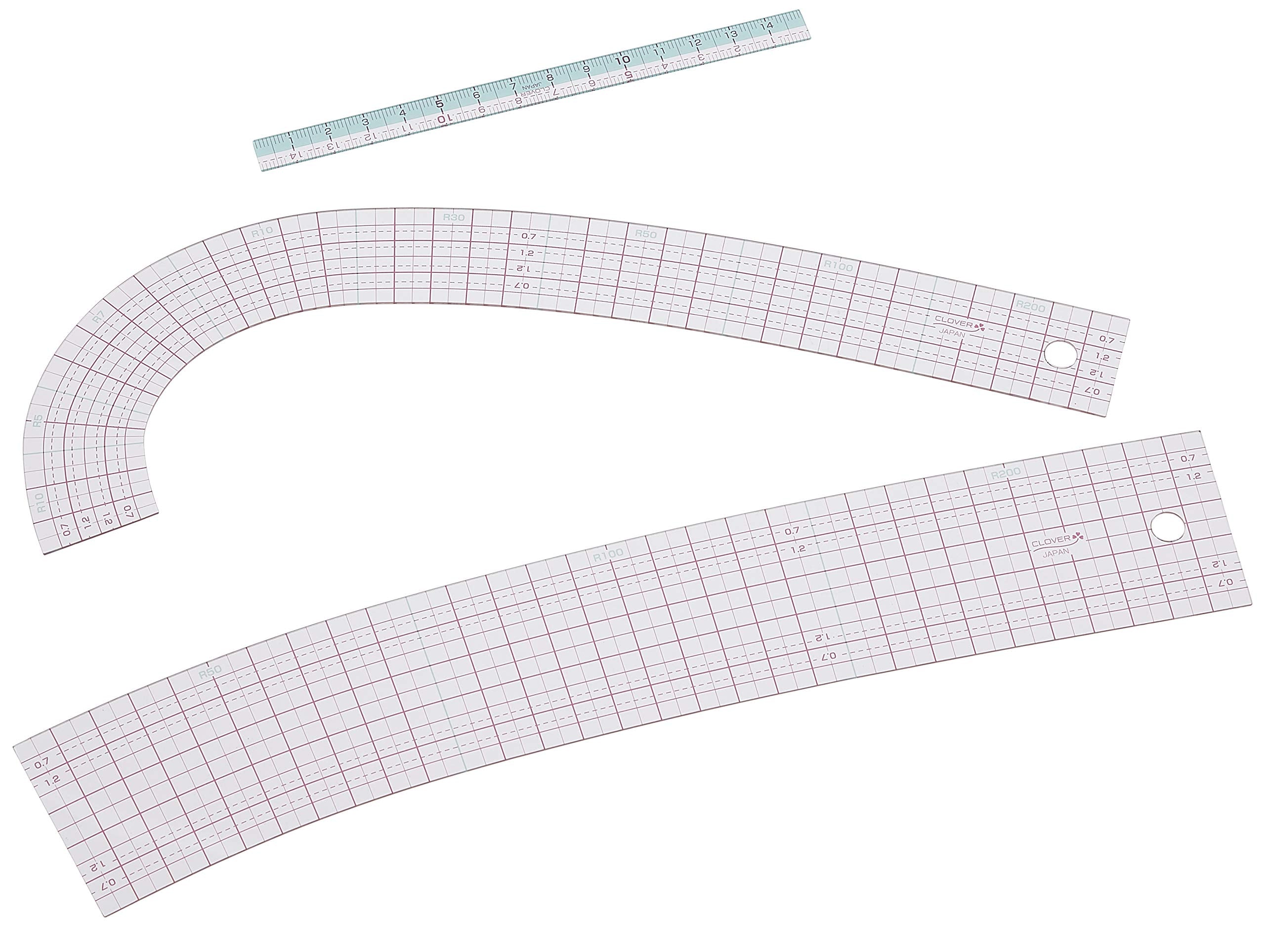 Clover Clover May Nguồn Cung Cấp Clover Curve Ruler với Thước Mini 25-051