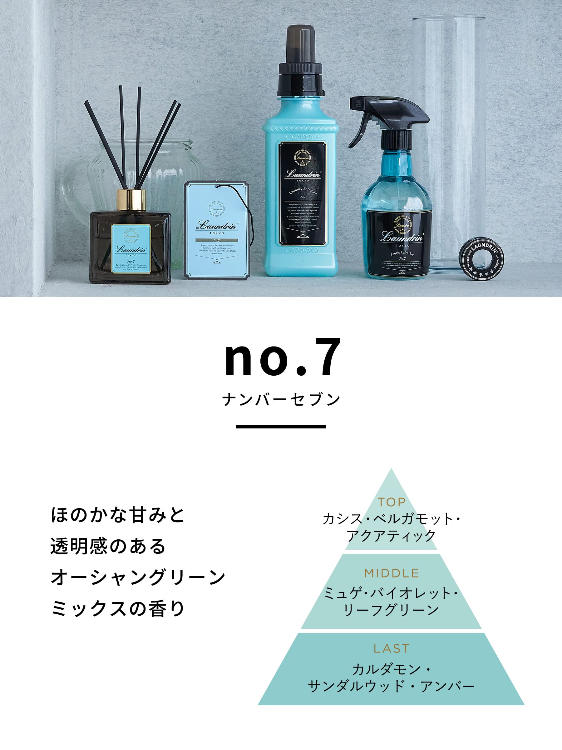 Xịt Khử Mùi Laundrin' Fabric Mist No.7 370ml