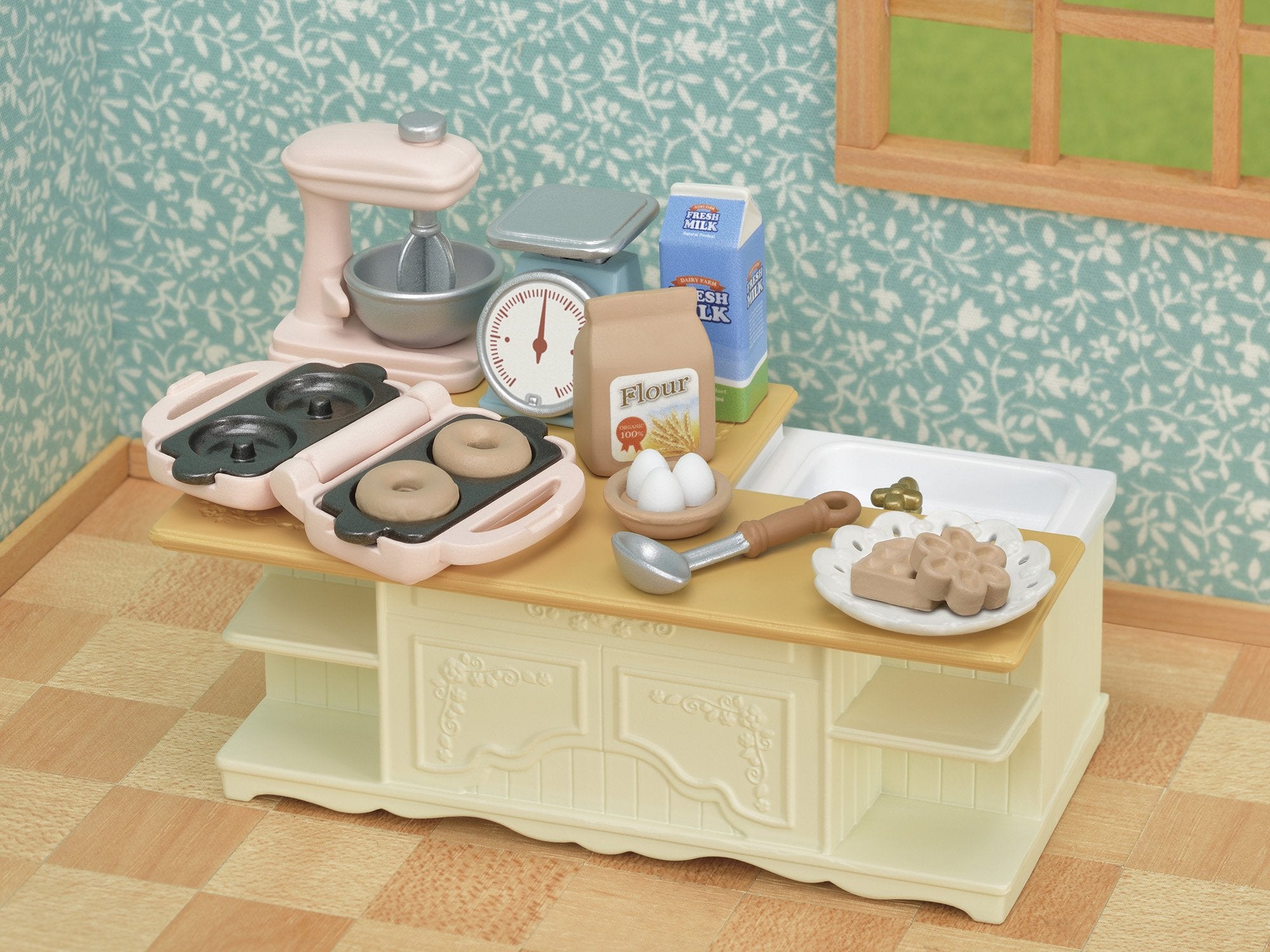 실바니아 패밀리 가구 【아일랜드 키친】 카-423 ST 마크 인증 3세 이상 장난감 인형 집 Sylvanian Families 에포크사 EPOCH