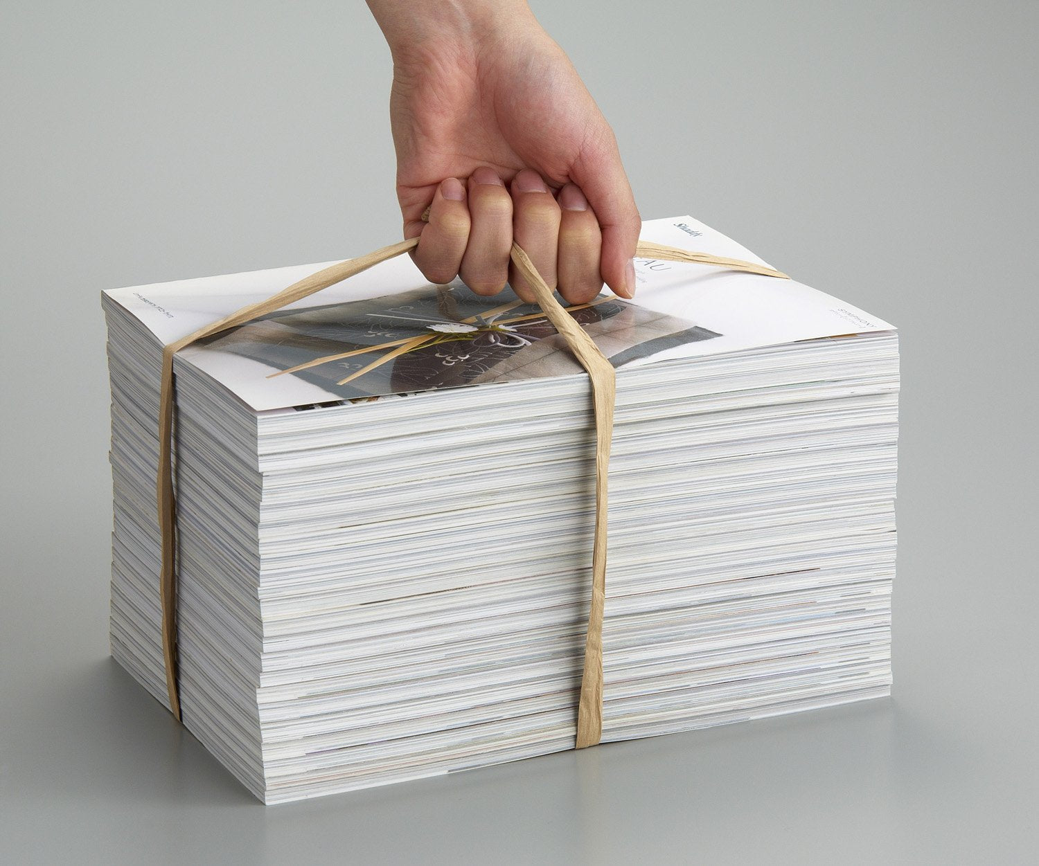 Aimedia Paper String, Paper String, 50m, Pack of 2, Flat String, Doesn't hurt your hands, Doesn't come loose, Packing, Packaging, 100% recycled paper, Made in Japan