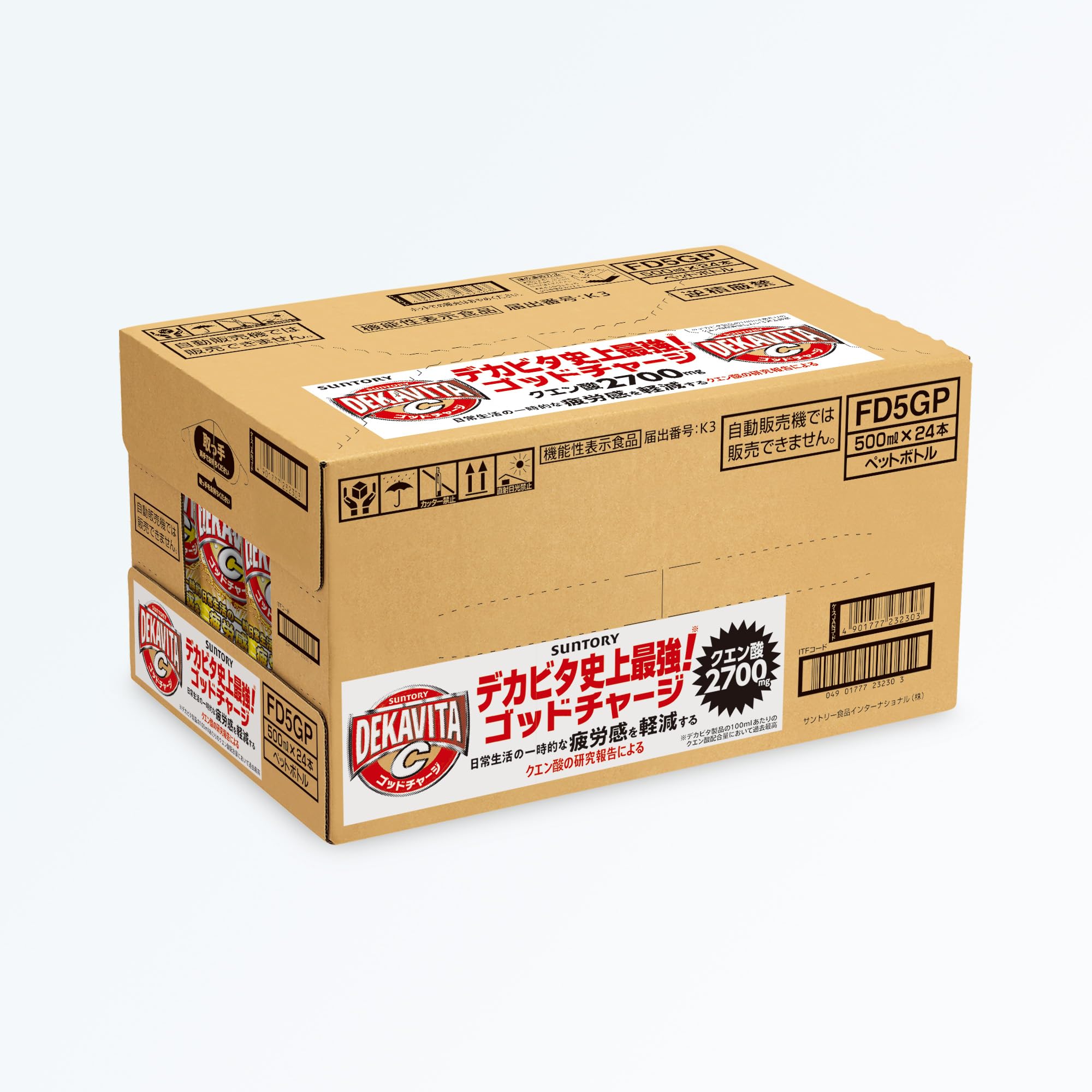 산토리 데카비타 C 고트 차지 구연산 500ml × 24개