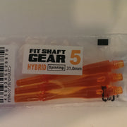 Cosmo darts fit shaft gear shaft hybrid spin clear orange 5