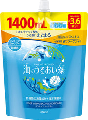 바다의 수분 조류 수분 케어 린스 인 샴푸 대용량 리필 1400ml 해초 보습