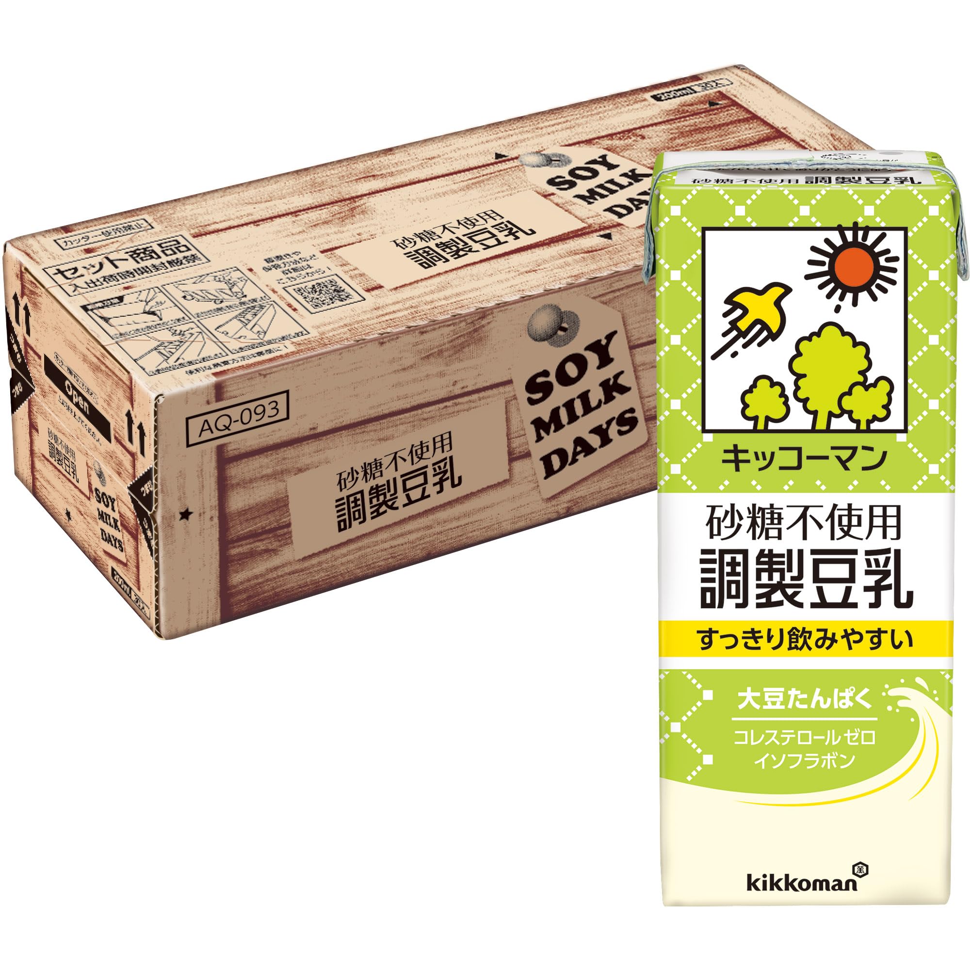 키코만 설탕 미사용 조제 두유 SOYMILK DAYS 200ml×30개