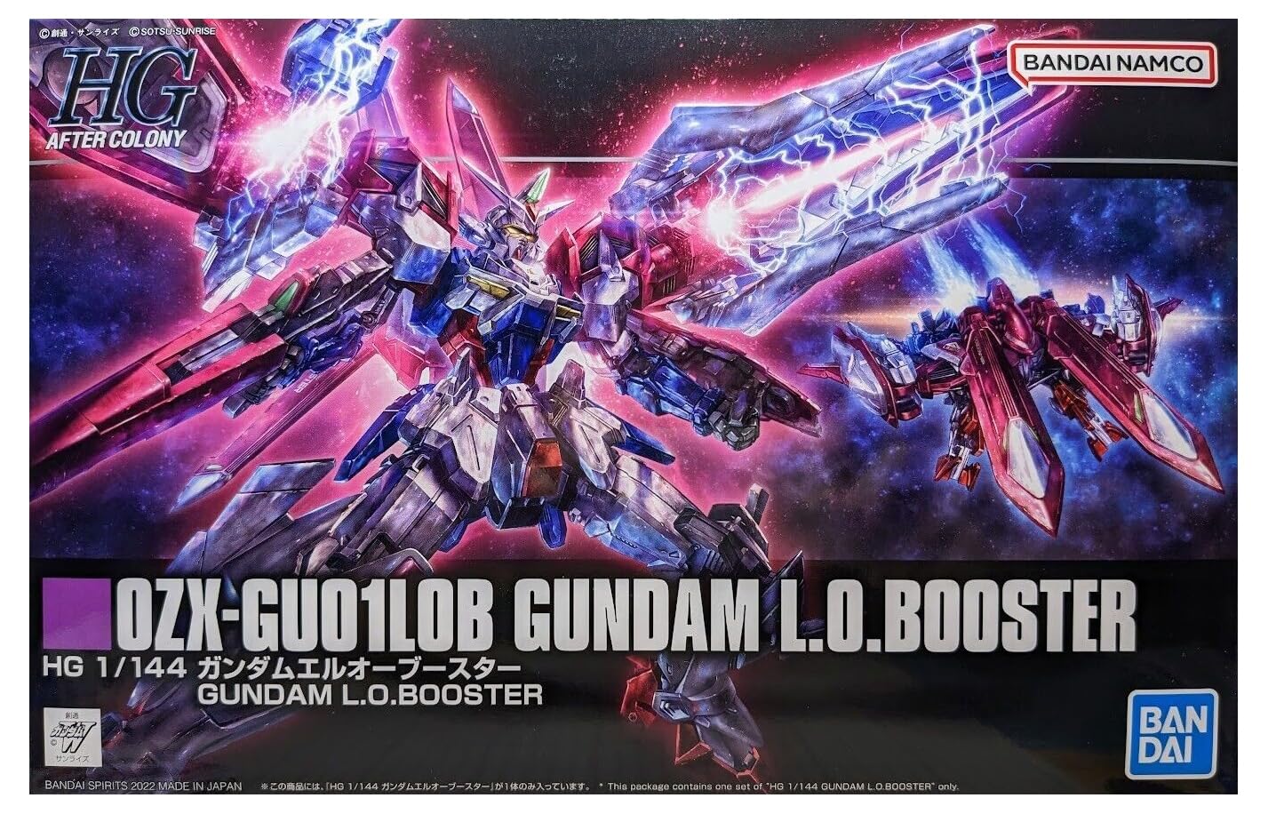 Bandai Spirits 1/144 프라모델 HG OZX-GU01LOB 건담 엘 오부스터 「신기동 전기 건담 W DUAL STORY G-UNIT」