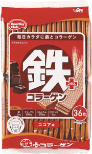 Hamada Confect Iron Plus Collagen Wafers 36 pieces