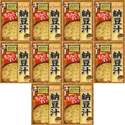 아사히마츠 식품 가방 입 삶은 맛 히키와리 낫토즙 3식 46.5g×10개