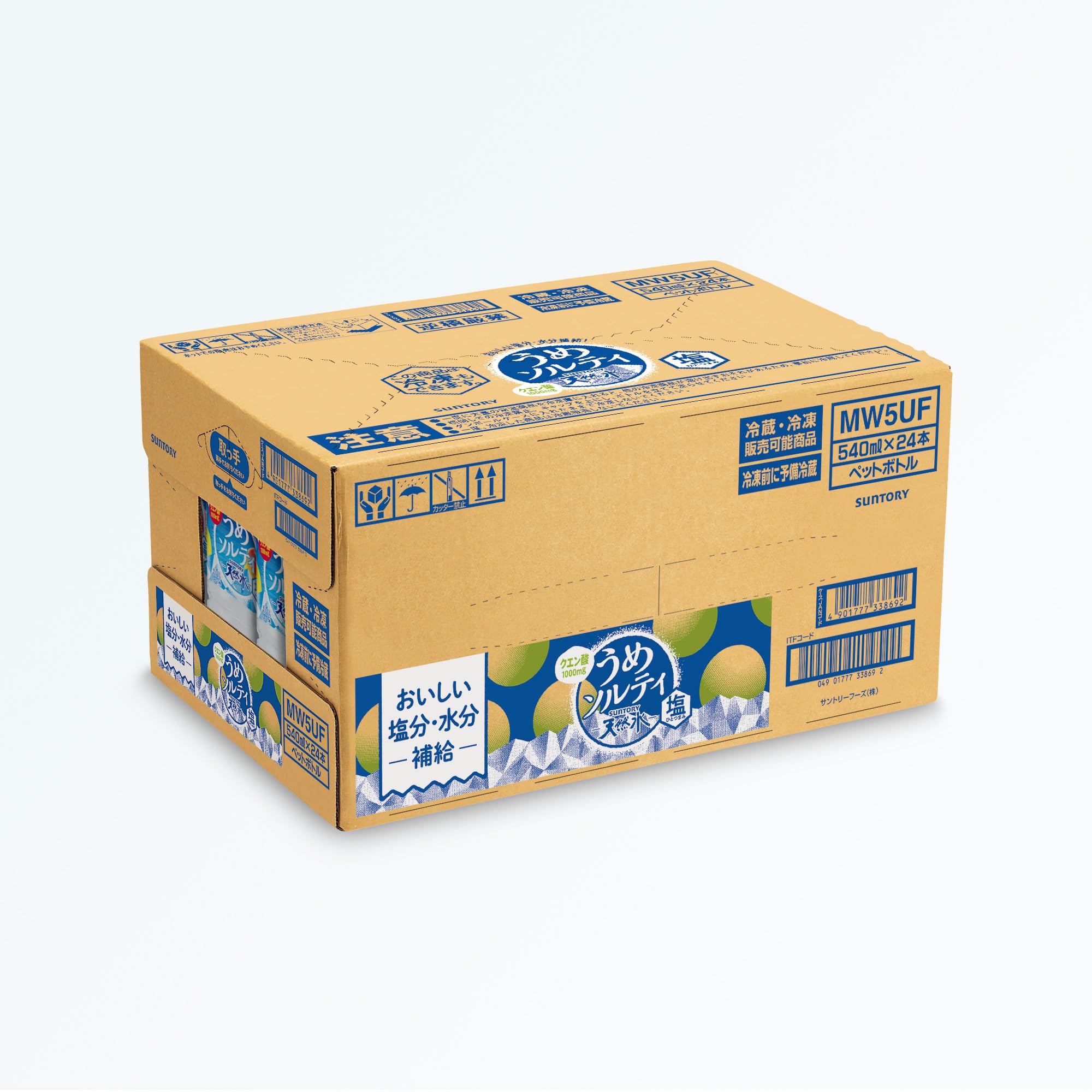 산토리 천연수 우메 솔티 열사병 대책 540ml × 24 책