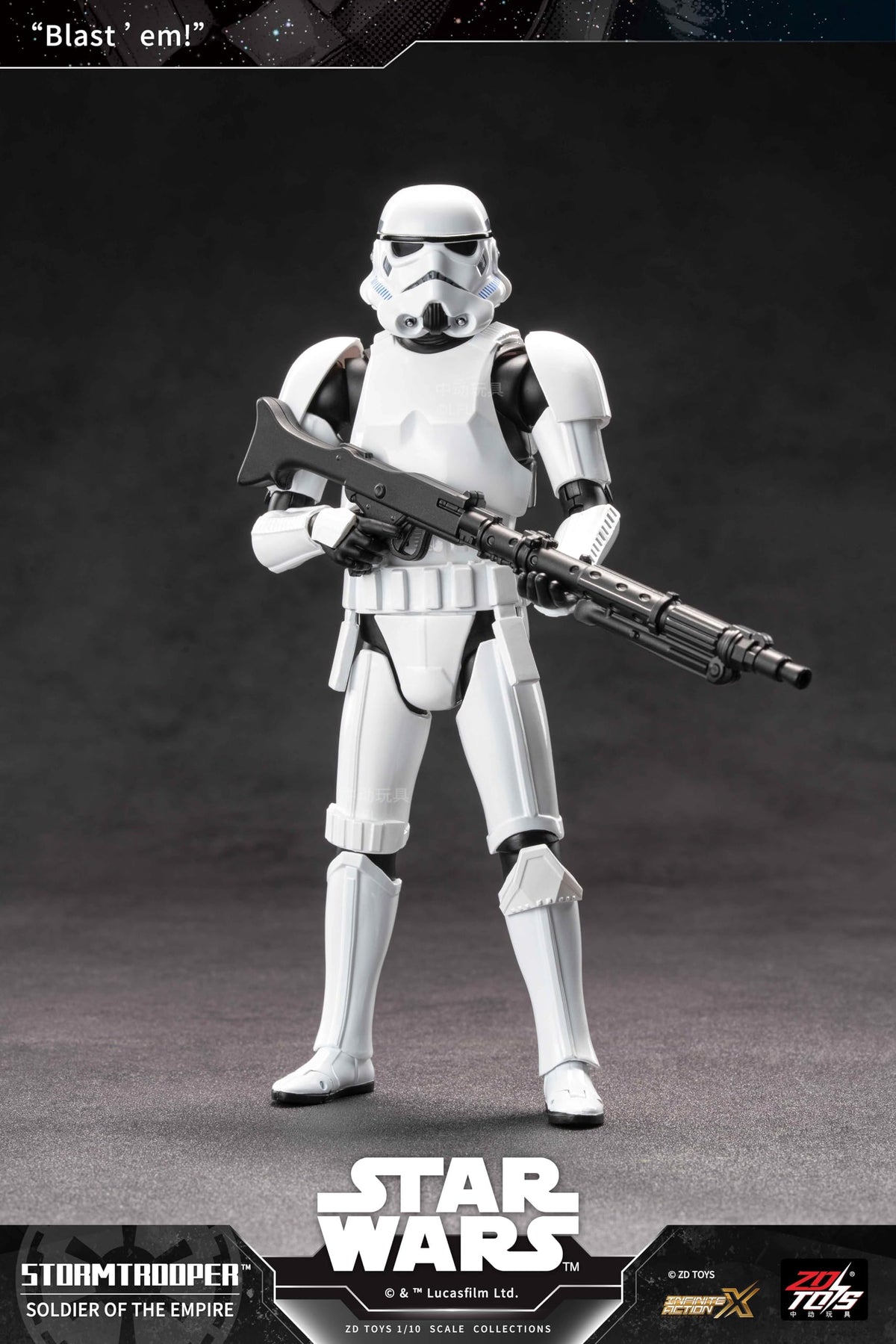 ZD ĐỒ CHƠI Nhân Vật Hành Động Chiến Tranh Giữa Các Vì Sao Stormtrooper ABS & PVC Sơn Hình Di Động