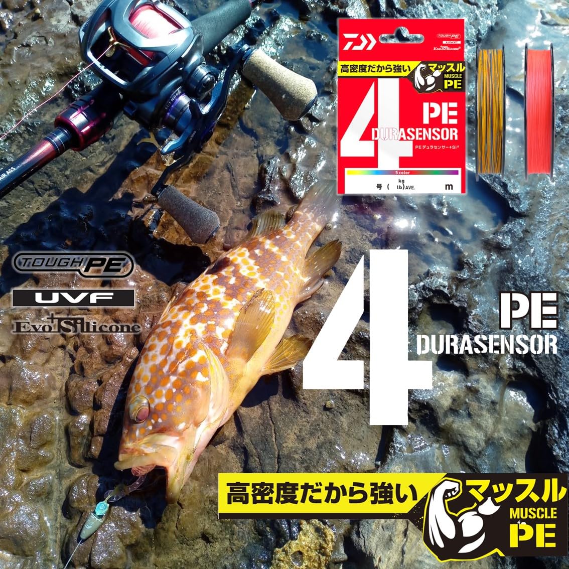 DAIWA PE Line UVF PE Durasensor X4+Si2 No. 3 200m 多色