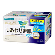 Laurier Happy Bare Skin Ventilation Super Slim Day/Night Use with Wings 30cm 13 pieces
