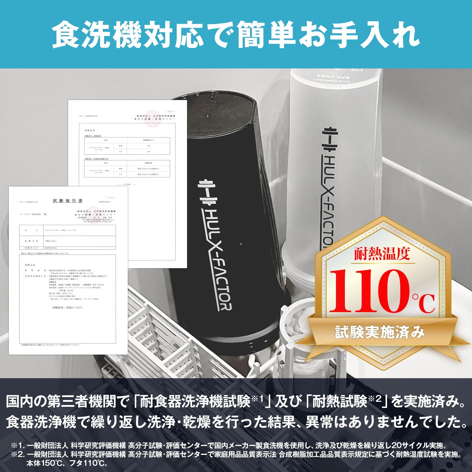 Dishwasher Safe Hulk Factor Protein Shaker 600ml Click Close Shaker Black