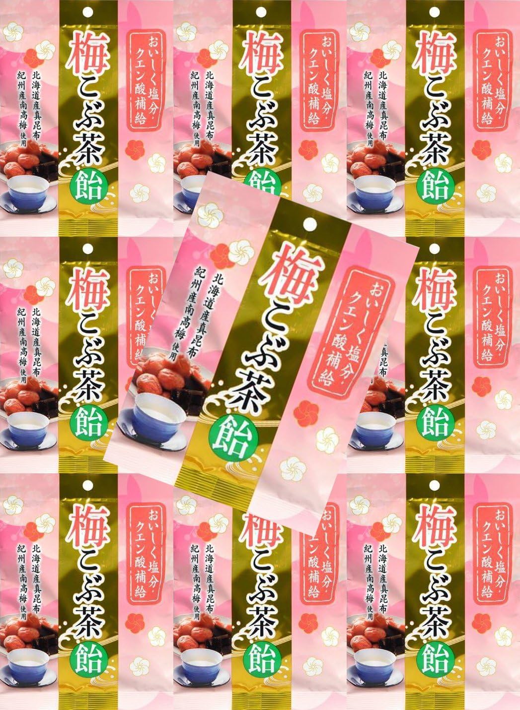 [Bộ 10] Kẹo trà mận kobu 72g